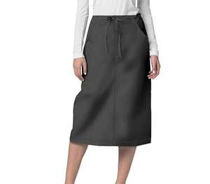 Jupe de travail personnalisée de haute qualité en coton avec logo sur mesure pour la vente en ligne – Jupe médicale pour femme - Product Image 1