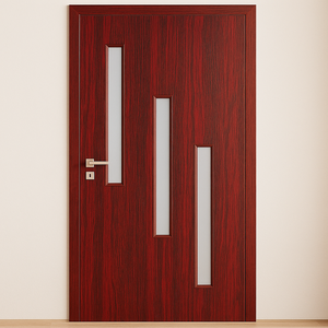 PVC Door Manufacturer Supplier Waterproof Termite Proof Interior Doors Factory Direct Price OEM Custom Designs Export Quality - Product Image 1