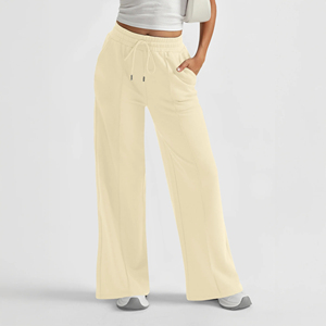 Women <b>Oversized</b> <b>Sweatpants</b> Heavy Fleece Loose Jogger Pants Cozy Winter Lounge Bottoms High Waist Custom Clothing OEM ODM - Product Image 3