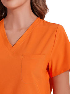 Customizable Comfortable Woven Scrub Top Pants for Medical Unisex Hospital Uniform Breathable Lightweight Cotton Scrub Suit - Product Image 4