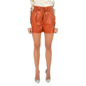 Shorts en cuir de vache véritable sur mesure pour femmes, fabrication OEM professionnelle, vente en gros, plusieurs couleurs et tailles. - Product Image 6