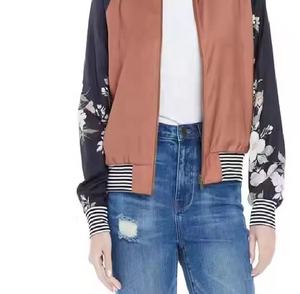 <b>Women</b> High Street Fashion Baseball Letterman Satin Varsity Customized Printed Factory Directly Cheap Price Casual <b>Women</b> Jacket - Product Image 5