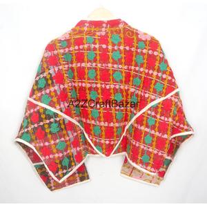 Handmade Indian <b>Kantha</b> 100% Cotton <b>Jacket</b> for Women Boho Patchwork Winter Wear Vintage <b>Jackets</b> For Winter Wear - Product Image 6