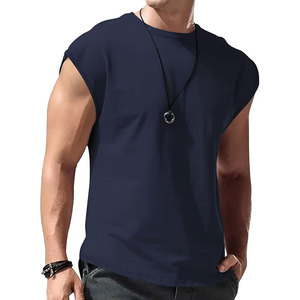 เสื้อกล้ามแขนกุดผู้ชาย คอกลม สีพื้น ทรงหลวม เสื้อยืดลำลองสำหรับออกกำลังกายในฤดูร้อน น้ำหนักเบา - Product Image 1