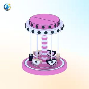 Canopée artificielle en feuilles de palmier inspirée de la nature avec brumisation rafraîchissante, sièges ombragés et manèges pour enfants dans les zones de loisirs - Product Image 6