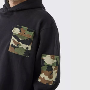 Vente en gros de sweats à capuche surdimensionnés pour hommes |   Sweat à capuche d'hiver en molleton 100% coton épais |   Logo personnalisé OEM - Product Image 3