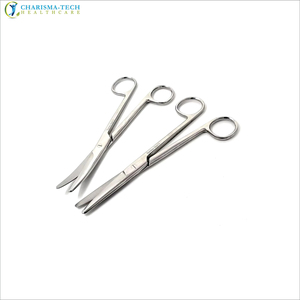Tijeras de Disección Mayo Premium, Hojas Rectas y Curvas, Puntas Afiladas y Redondeadas, Acero Inoxidable, Tijeras Quirúrgicas Mayo, CE ISO - Product Image 3