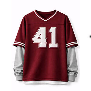 เสื้อฟุตบอลผู้ชาย เนื้อผ้ากีฬาน้ำหนักเบา ระบายอากาศได้ดี ให้ความสบายและยืดหยุ่น เหมาะสำหรับการฝึกซ้อมและการแข่งขัน - Product Image 1