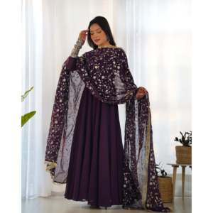 ชุดอานาร์กาลีพร้อมผ้าคลุมไหล่ MALINI ไซส์ XS น้ำหนัก 0.0 กรัม - Product Image 5