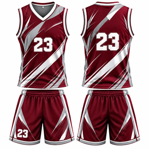 Uniforme de Baloncesto Premium Personalizado, Conjunto de Camiseta y Pantalones Cortos, 100% Poliéster Ecológico, Transpirable, Ligero y que Absorbe la Humedad - Product Image 3