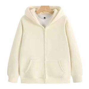 Sudadera con Capucha Unisex con Cierre, Corte Regular, Felpa Francesa de Algodón, Informal, con Bolsillos, para Otoño - Product Image 1