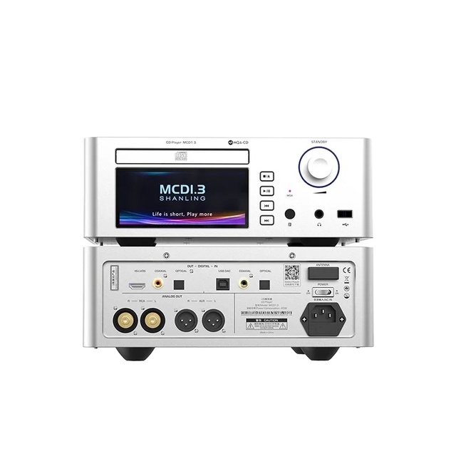 SHANLING MCD1.3 Digital Source CD Player MQA-CD AK4499EX TPA6120 Chips for Bluetooth LDAC PCM768 DSD512 WiFi I2S XLR RCA Plastic