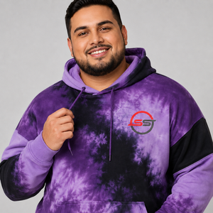 Sweat à capuche tie-dye de qualité supérieure pour homme, logo personnalisé, molleton doux en coton, pull décontracté, streetwear tendance, sweat à capuche tie-dye pour homme - Product Image 6