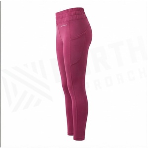 North Approach High Waist Full Length Yoga <b>Leggings</b> <b>With</b> <b>Pockets</b> Solid Color Seamless Design Four-Way Stretch Women's Sportswear - Product Image 3