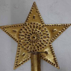 Adorno de árbol de Navidad en forma de estrella de metal, estilo elegante, hecho a mano, muy vendido, de la más alta calidad. - Product Image 1