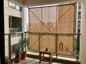 OEM Custom Size Eco Friendly Coir Shade <b>Sail</b> Heavy Duty Breathable Coconut Coir <b>Canopy</b> Sunshade Net for Backyard - Product Image 3