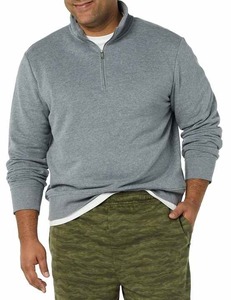 Sweat-shirt polaire OEM pour homme, 1/4 zip, 100 % coton, chaud et doux, idéal pour l'hiver, l'entraînement, le golf, designs personnalisables, teinture unie - Product Image 5