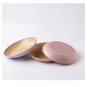 Juego de Platos de Bambú Clásico Vietnamita para Servir y Comer, Ecológico, Biodegradable, Hecho a Mano, Diseño No Tóxico para Fiestas Duraderas y Memorables - Product Image 1