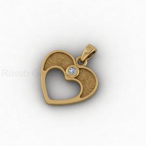 18k Gold Genuine 925 Silver Heart Blank Bezel Charm <b>Pendant</b> with CZ Setting <b>for</b> DIY Keepsake Memorial Resin Jewelry Findings - Product Image 6