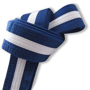 Cinturón de Artes Marciales Morado y Blanco, Cinturón de Rango de Poliéster para Taekwondo, Judo, Karate, BJJ, Entrenamiento - Product Image 2