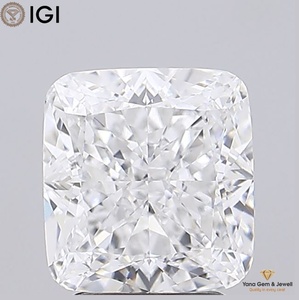 Diamant de laboratoire CVD de 3,01 carats, taille coussin, couleur E, clarté VVS1, certifié IGI, pour un centre de bague époustouflant - Product Image 1