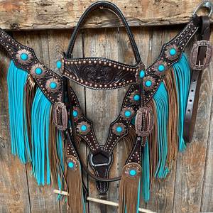 Harnais pour cheval en cuir fait main de style western Futurity Knott de qualité supérieure, très demandé, excellent prix pour l'équitation - Product Image 2