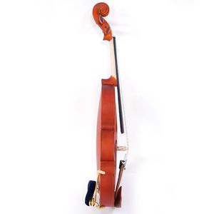 Custodia per violino acustico GV101 3/4 con archetto, resina, corde, supporto per spalla, accordatore, finitura naturale, materiali in legno e acero - Product Image 4