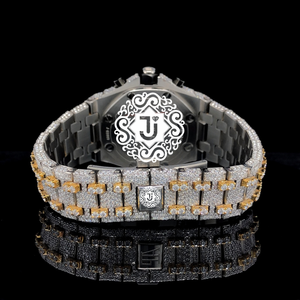 Luxury Iced Moissanite Diamond Stainless Steel <b>Watch</b> with <b>Mechanical</b> Movement Limited Edition for Men & Parties Use at Price - Product Image 3