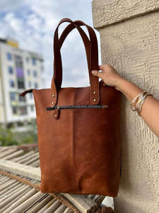 New Real Handmade Crunch Aztec <b>Leather</b> Tote Bag Women Stylish <b>Shopping</b> Bag Elegant Vintage Style Perfect Accessory <b>Leather</b> Bags - Product Image 6