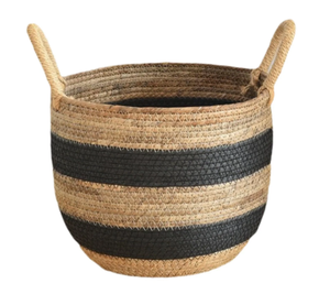 Macetas de Almacenamiento de 24L, Hechas a Mano en Vietnam, Estilo Retro, de Jacinto de Agua y Algodón, con Asas Tejidas, Ecológicas - Product Image 1