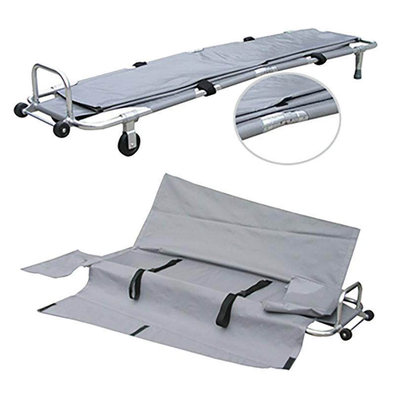 MN-AS029-1 Good price medical folding stretcher emergency stretcher aluminum alloy stretcher easy to clean and move