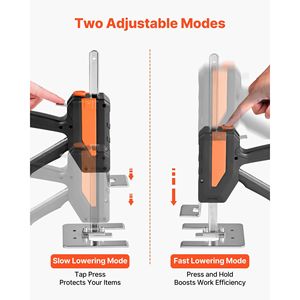 2 Pezzi Sollevatore a Braccio Salva-Fatica da 200 kg (440 libbre) in Metallo da 19,5 cm con Livella Magnetica e 2 Cuscinetti - Product Image 4