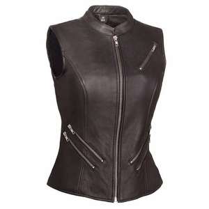 Gilet de moto en cuir personnalisé pour homme, coupe-vent, grande taille, gilet de sécurité professionnel pour la conduite, imperméable et respirant - Product Image 5