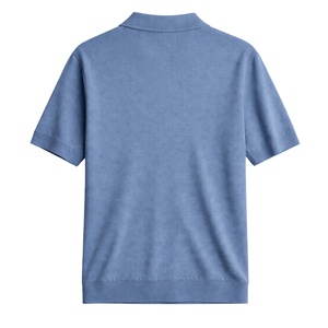 Polo en Lin Tricoté pour Homme, Manches Courtes, Coupe Décontractée, Respirant, Tendance Estivale, Qualité Supérieure, Confort Optimal - Product Image 5