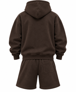 Ensemble sweat-shirt et short pour homme, qualité supérieure, personnalisé, logo brodé, tissu French Terry, style décontracté, automne. - Product Image 4