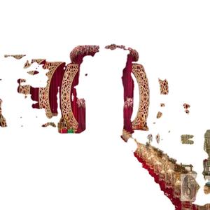 Cadre traditionnel de style C pour les décorations de scène de mariage - Product Image 1