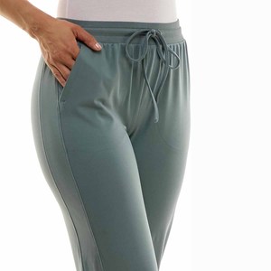 OEM ODM Services Women Streetwear <b>Slim</b> Fit Ladies Trousers High Quality Casual High Waist Solid Color Women Trousers - Product Image 3