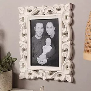 Cadre photo en bois avec incrustation d'os artisanal 7x11 - Vente en gros depuis l'Inde - Product Image 2