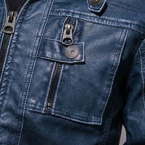 แจ็คเก็ตหนังแท้สำหรับขี่มอเตอร์ไซค์คุณภาพดีที่สุดสำหรับผู้ชาย รุ่นใหม่ล่าสุดสำหรับฤดูหนาว พร้อมแผ่นป้องกันที่ถอดออกได้ สามารถสั่งทำได้ - Product Image 5