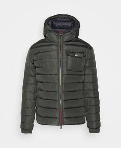 Manteau d'hiver rembourré respirant d'extérieur du fabricant, noir brillant, personnalisé pour hommes, veste matelassée épaisse en duvet pour hommes - Product Image 1