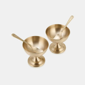 Tazón de metal de primera calidad para servir postres fríos en mesas de cafeterías y restaurantes - Product Image 1