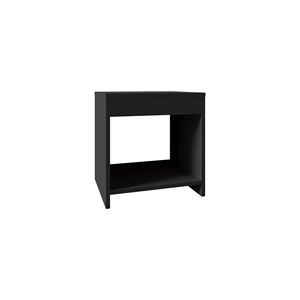 Comodino nero da 16,5 pollici con ripiano spazioso, accessorio d'arredo elegante e pratico - Product Image 2