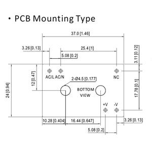 Module d'alimentation SMD encapsulé 3W 12V 0,25A, température de fonctionnement étendue. -30~85 ℃   Classe II d'isolation à cadre ouvert - Product Image 2