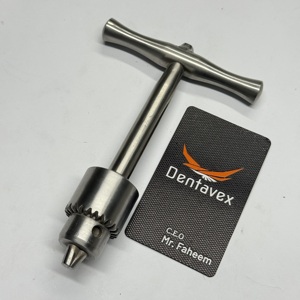 หัวจับแบบมีรูเจาะชนิด T-Handle Jacobs พร้อมกุญแจ สำหรับเครื่องมือสัตวแพทย์ คุณภาพดี จากบริษัท Dentavex - Product Image 6