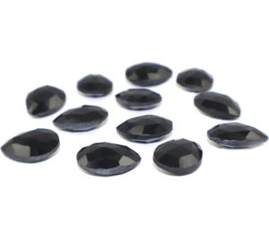 Pierre précieuse Onyx noir en forme de poire 12x16 MM, pierre brute pour la fabrication de bijoux, vente en gros en vrac - Product Image 6