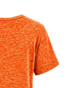 Camiseta Casual Personalizada con Cuello en V para Mujer, Manga Corta, Mezcla de Algodón, Suave y Ligera, con Bolsillo, para Uso Diario en Verano - Product Image 3