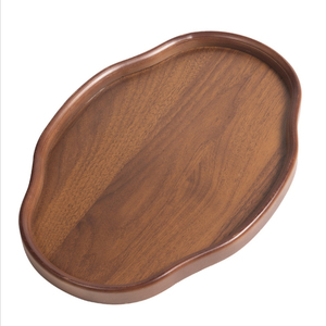 <b>Rustic</b> Wooden Serving Tray for Dining <b>Table</b> <b>Coffee</b> <b>Table</b> Kitchen Counter Handmade Decorative Serving Platter with Side Handle - Product Image 1