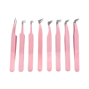 Fiber Tip New Arrival Eyelash Tweezers Set Eyelash <b>Extension</b> Tweezers Nano <b>Micro</b> Fiber Tips Plasma Tweezers - Product Image 1