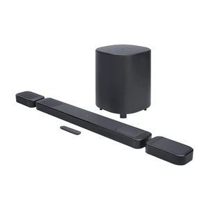 Black Soundbar Speaker System With Subwoofer Wireless Headphones <b>Remote</b> <b>Control</b> for <b>TV</b> Home Entertainment - Product Image 1