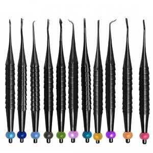 Ensemble de 11 instruments dentaires en acier inoxydable pour extraction de dents et chirurgie buccale, comprenant élévateurs de racine PDL, proximateurs et spades luxatrices - Product Image 1